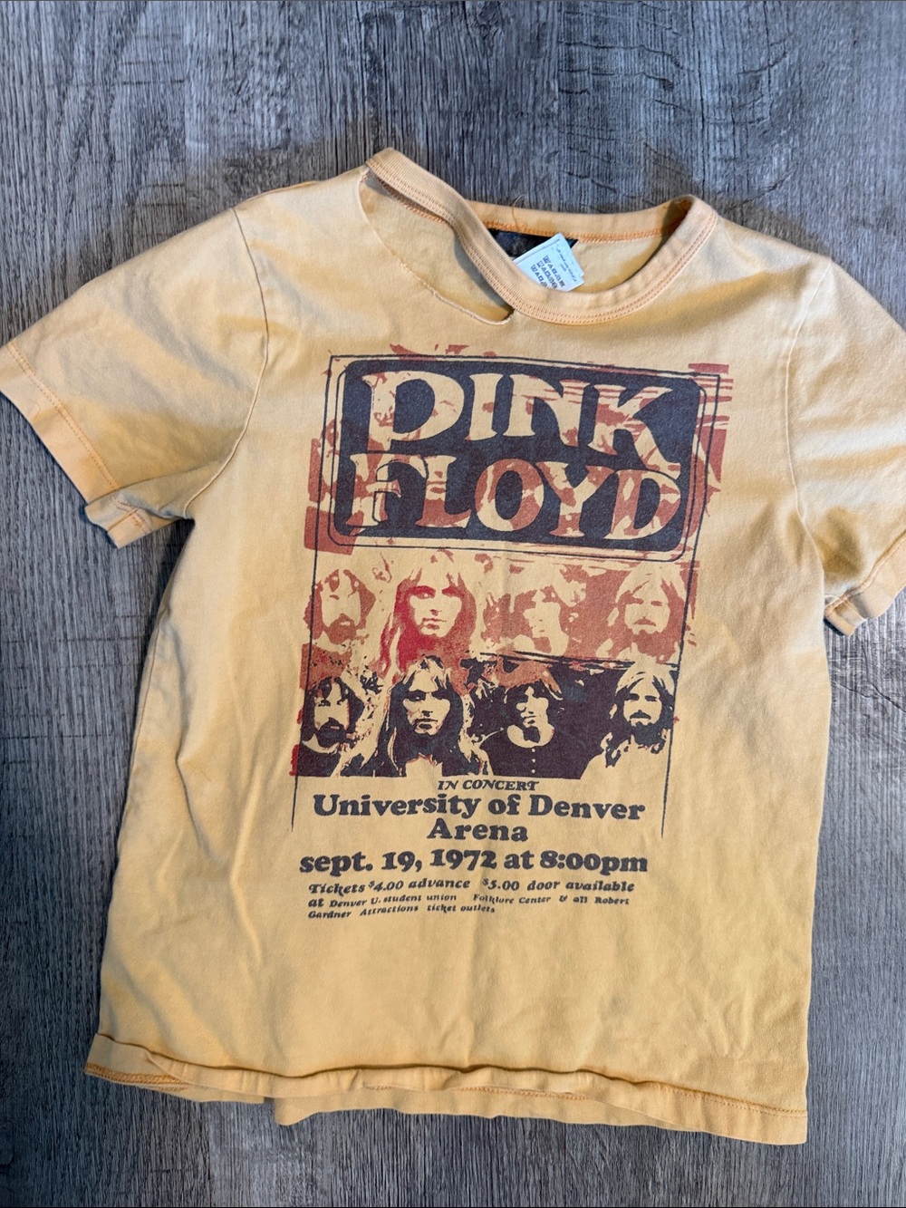 Justice Yellow Graphic Band Tee